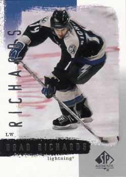 2000-01 SP Authentic #79 Brad Richards Front