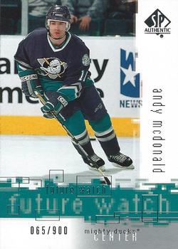 2000-01 SP Authentic #92 Andy McDonald Front