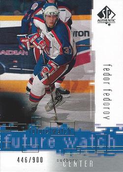 2000-01 SP Authentic #129 Fedor Fedorov Front
