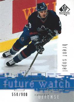 2000-01 SP Authentic #165 Brent Sopel Front