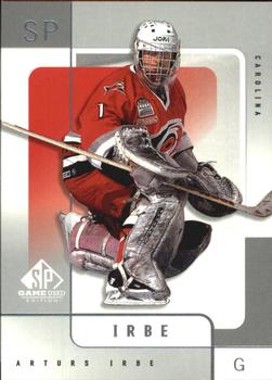 2000-01 SP Game Used #10 Arturs Irbe Front
