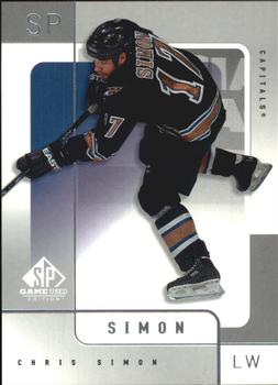 2000-01 SP Game Used #60 Chris Simon Front