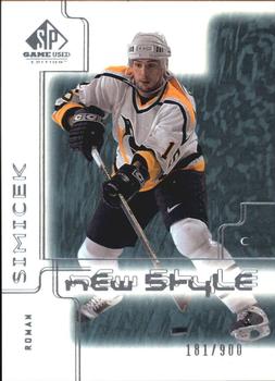 2000-01 SP Game Used #80 Roman Simicek Front