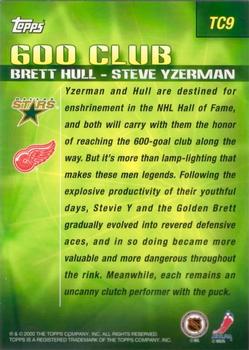 2000-01 Topps - Combos #TC9 Brett Hull / Steve Yzerman Back