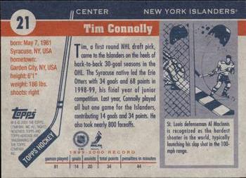 2000-01 Topps Heritage #21 Tim Connolly Back