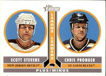 2000-01 Topps Heritage #228 Scott Stevens / Chris Pronger Front