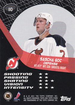2000-01 Topps Stars #110 Sascha Goc Back
