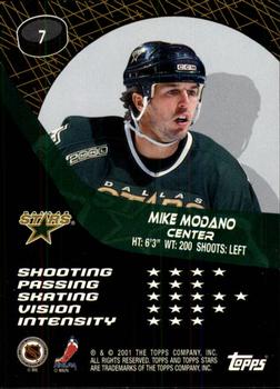 2000-01 Topps Stars #7 Mike Modano Back