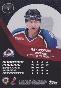 2000-01 Topps Stars #19 Ray Bourque Back