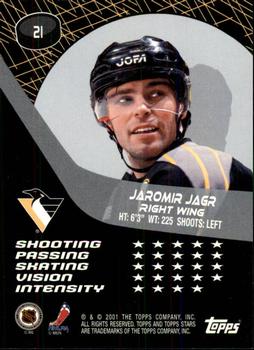 2000-01 Topps Stars #21 Jaromir Jagr Back