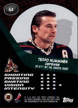 2000-01 Topps Stars #64 Teppo Numminen Back