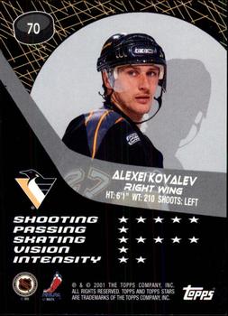 2000-01 Topps Stars #70 Alexei Kovalev Back