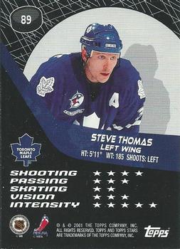 2000-01 Topps Stars #89 Steve Thomas Back