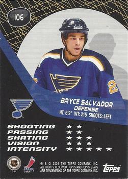 2000-01 Topps Stars #106 Bryce Salvador Back