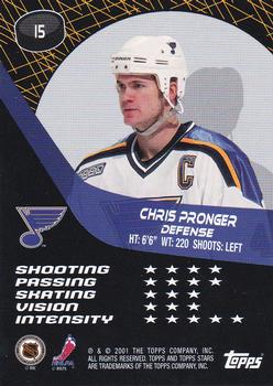 2000-01 Topps Stars #15 Chris Pronger Back