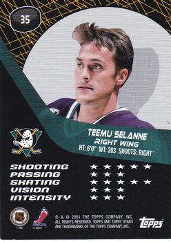 2000-01 Topps Stars #35 Teemu Selanne Back