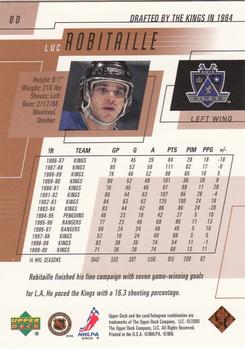 2000-01 Upper Deck #80 Luc Robitaille Back