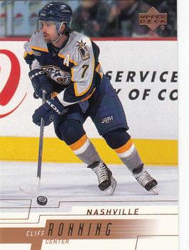 2000-01 Upper Deck #325 Cliff Ronning Front