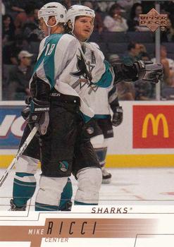 2000-01 Upper Deck #374 Mike Ricci Front