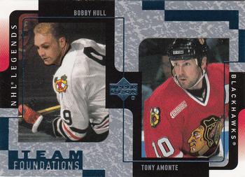 2000-01 Upper Deck Legends #30 Bobby Hull / Tony Amonte Front
