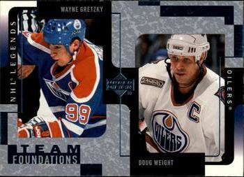 2000-01 Upper Deck Legends #54 Wayne Gretzky / Doug Weight Front