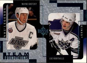 2000-01 Upper Deck Legends #61 Wayne Gretzky / Luc Robitaille Front