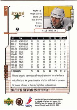 2000-01 Upper Deck MVP #61 Mike Modano Back