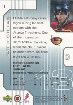 2000-01 Upper Deck Pros & Prospects #6 Patrik Stefan Back