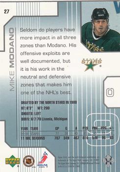 2000-01 Upper Deck Pros & Prospects #27 Mike Modano Back
