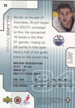 2000-01 Upper Deck Pros & Prospects #33 Ryan Smyth Back