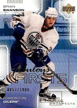 2000-01 Upper Deck Pros & Prospects #104 Brian Swanson Front