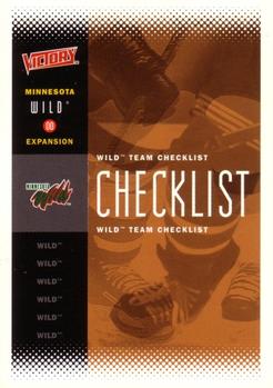 2000-01 Upper Deck Victory #116 Expansion Checklist Front