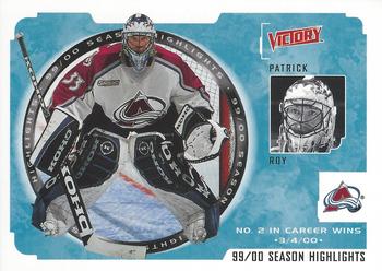 2000-01 Upper Deck Victory #244 Patrick Roy Front