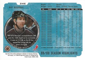 2000-01 Upper Deck Victory #246 Ray Bourque Back