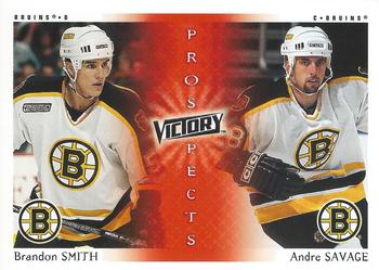 2000-01 Upper Deck Victory #262 Brandon Smith / Andre Savage Front
