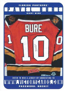 2000-01 Upper Deck Victory #NNO Pavel Bure Jersey Contest Front
