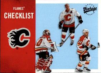 2000-01 Upper Deck Vintage #61 Flames Checklist Front