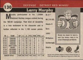 2000-01 Upper Deck Vintage #130 Larry Murphy Back
