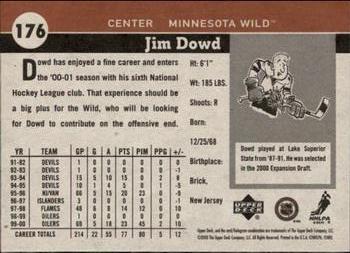 2000-01 Upper Deck Vintage #176 Jim Dowd Back