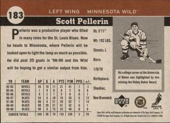 2000-01 Upper Deck Vintage #183 Scott Pellerin Back