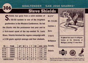 2000-01 Upper Deck Vintage #306 Steve Shields Back