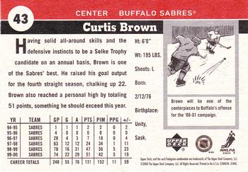 2000-01 Upper Deck Vintage #43 Curtis Brown Back