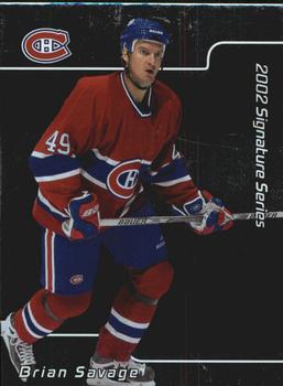 2001-02 Be a Player Signature Series #015 Brian Savage Front