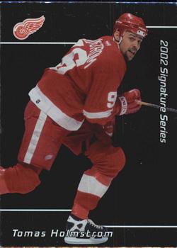 2001-02 Be a Player Signature Series #037 Tomas Holmstrom Front