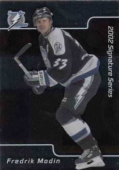 2001-02 Be a Player Signature Series #070 Fredrik Modin Front