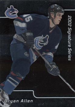 2001-02 Be a Player Signature Series #077 Bryan Allen Front