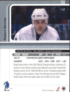 2001-02 Be a Player Signature Series #112 Robert Reichel Back