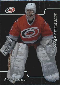 2001-02 Be a Player Signature Series #129 Arturs Irbe Front