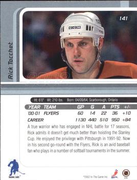 2001-02 Be a Player Signature Series #141 Rick Tocchet Back