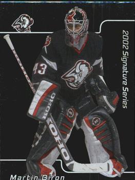 2001-02 Be a Player Signature Series #150 Martin Biron Front